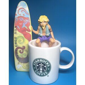 LIMTED EDITION STARBUCKS DOONESBURY Surf Ergo Garry Trudeau Surfboard /1500 Rare